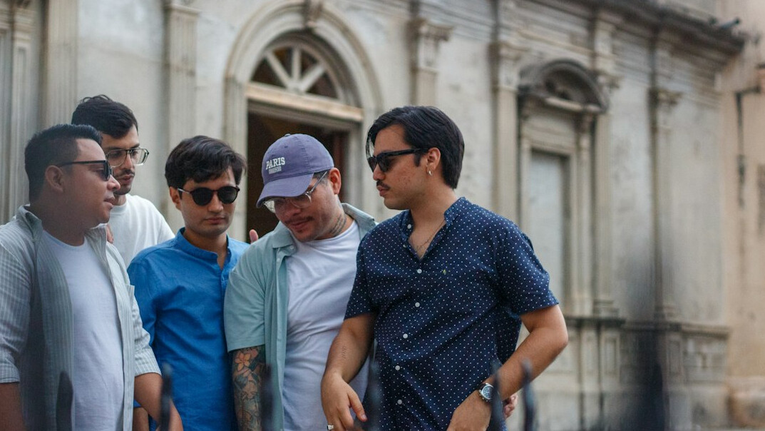 friends chatting outdoors