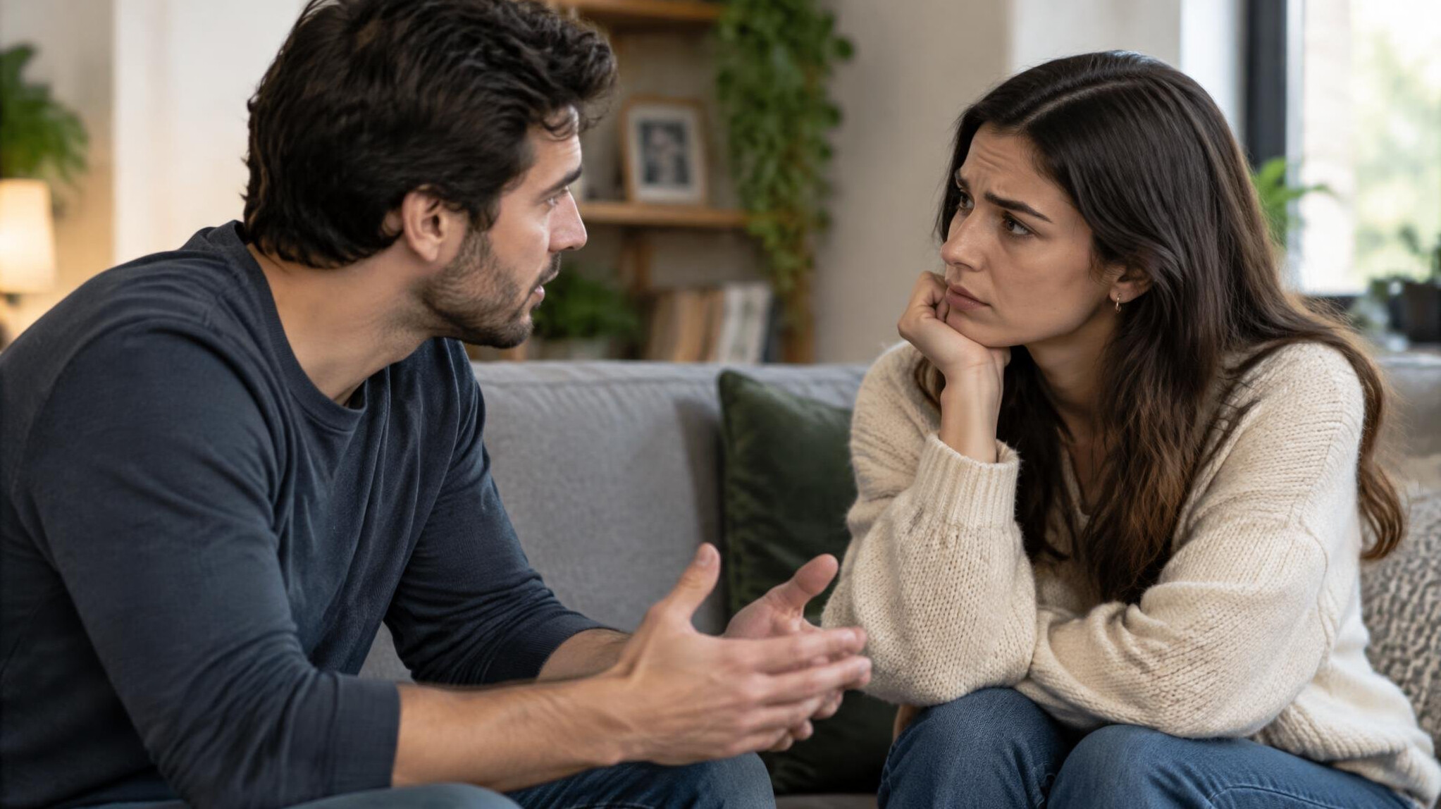 couple talking seriously