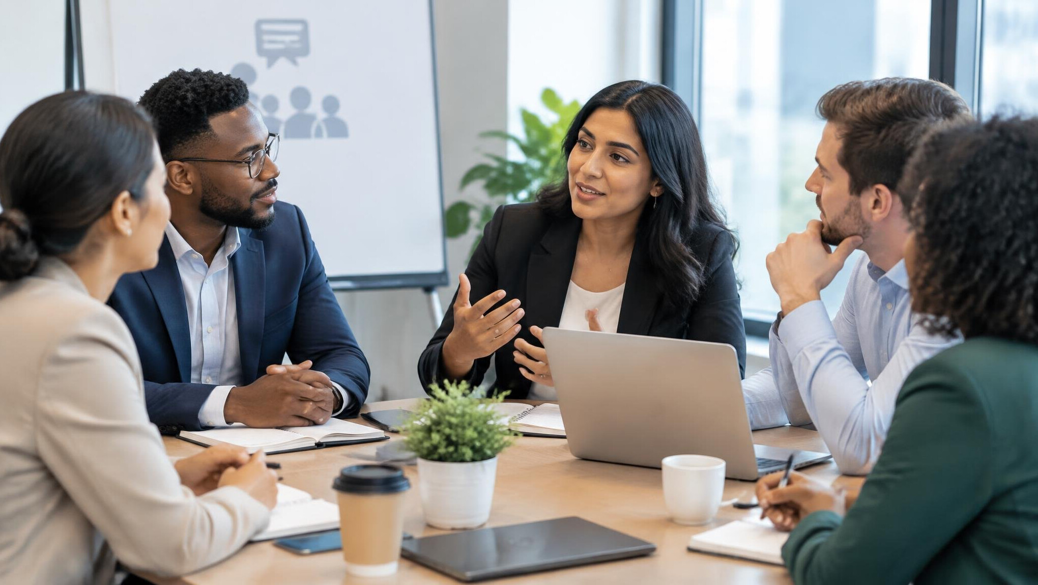 group discussion in meeting
